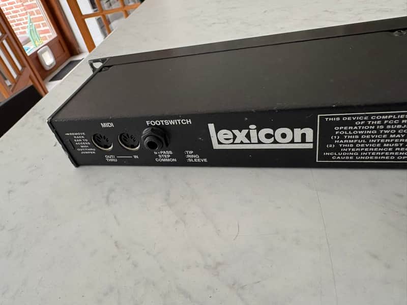 Lexicon Reflex Dynamic MIDI Reverberator 1990s - Black | Reverb