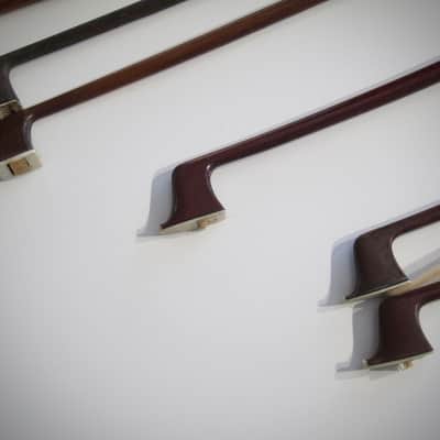 German Violin Bows Various Makers High Quality 4/4, 7/8, 3/4, & 1/2 Sizes Lot of Ten (10) Circa-1900s-Brown image 10
