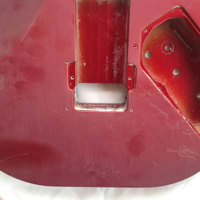 1987 Kramer Pacer Custom II Guitar body - Left Handed - Red image 9