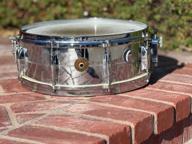 Gretsch 4160, 5x14" Mid 60s - Chrome over Brass image 1