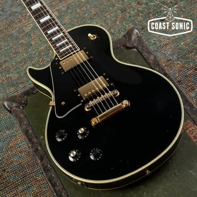 1990 Greco LEFT HAND EGC600 Made in Japan Black Beauty Custom Fujigen Lefty image 6
