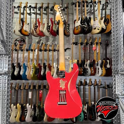 Fender Custom Shop Ltd Limited 63 Stratocaster Heavy Relic Fiesta Red image 7