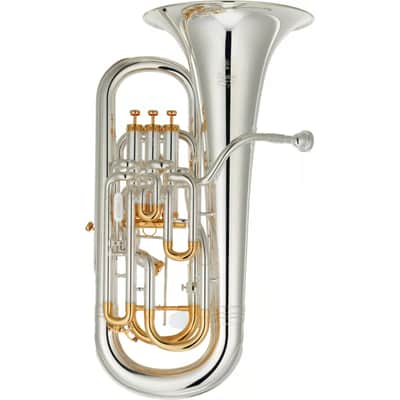 Yamaha YEP-842TS Custom Compensating Euphonium in Silver Plate image 1