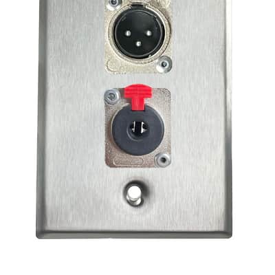Stainless PROCRAFT SPL-2X-ST-VAR 1 Gang Stainless Pro Audio Installation Wall Plate Loaded, Made in the USA-USB Feed-Thru / USB Feed-Thru image 11