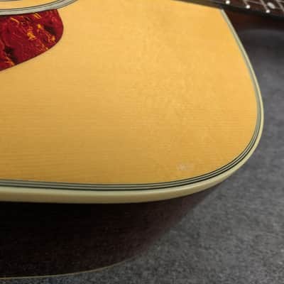 Ibanez Artwood AW12-NT Acoustic Guitar Natural Finish Solid Top Dreadnought image 7