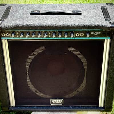 Peavey Teal Stripe Bandit 112 Solo Series 1x12 Scorpion - 80s Vintage - NICE! image 4