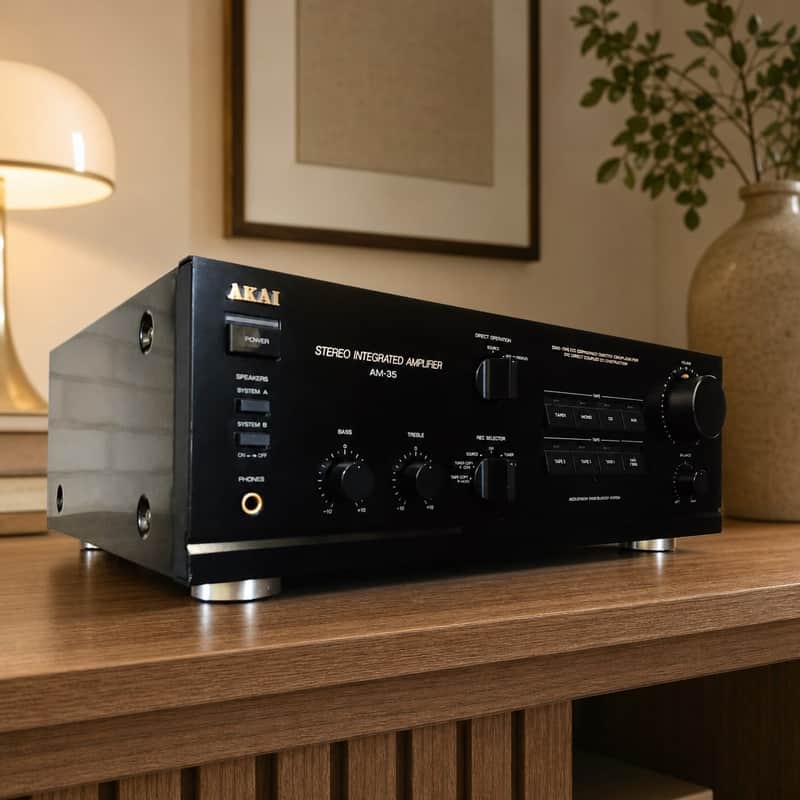 AKAI AM-35 Rare Vintage Stereo Amplifier Serviced Warranty Tested Hi-Fi Serviced image 1