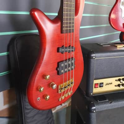Warwick Streamer LX Jazzman Burgundy Red Oil 2003 Electric Bass Guitar image 4