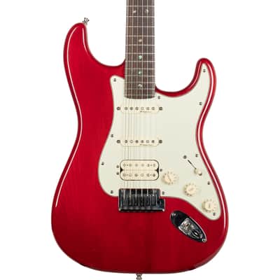 Fender American Deluxe Fat Stratocaster HSS - Crimson Red Transparent image 1