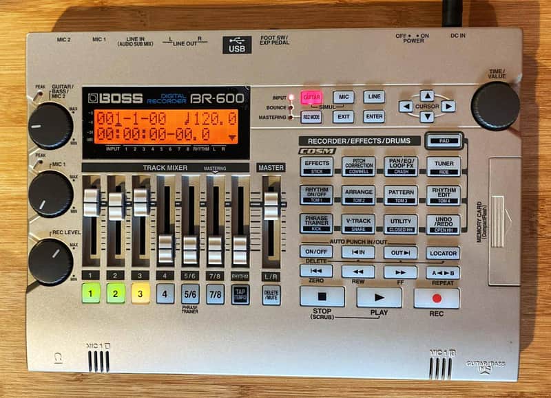 BOSS BR-600 Digital Recorder + 1 GB 80× CompactFlash Memory Card + Original BOSS Power Adapter MINT image 1