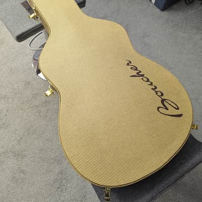 Boucher SG-41 GM Acoustic, w/case, setup review, shirt, strap choice & shipping image 13
