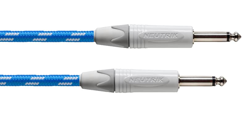 $20 CLOSEOUT! Cordial Blue Tweed Instrument Cable, 20 ft, CXI 6 PP Sky image 1