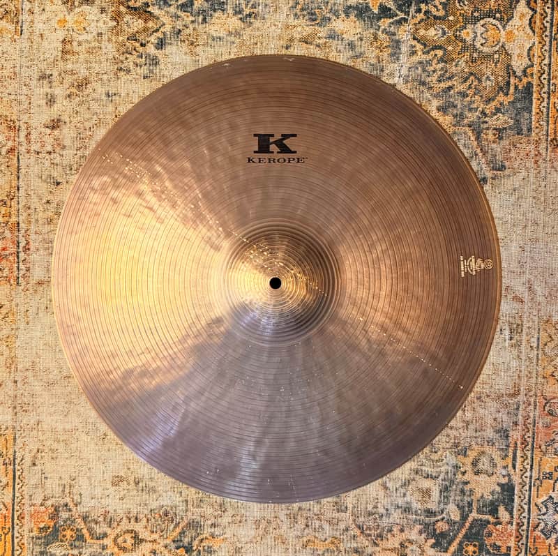 Zildjian KEROPE 20” Ride Crash THE ORIGINAL Smooth CLEAN! 1982 g Semi DRY Crashable! Deep Patina image 1