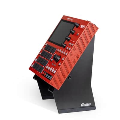 Headliner Adjustable Steel Desktop Production Stand; 55˚ Degree Angle; Fits Larger Desktop Synths, Samplers, Effects Modules, Drum Machines and more Music Production Gear for your Studio image 4