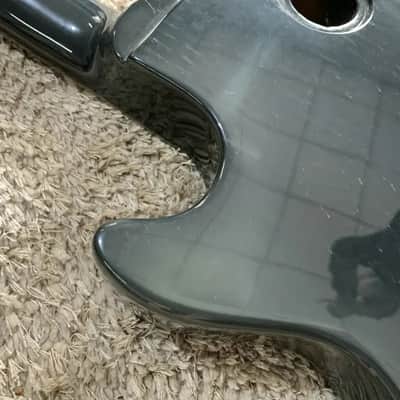 Black Les Paul LP Style Guitar Body with Maple Neck, Rosewood Fretboard image 12