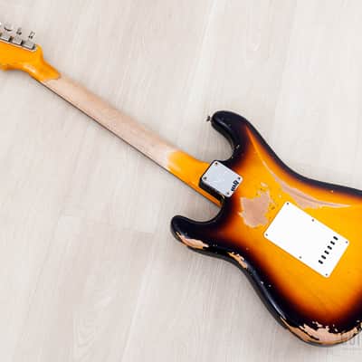 2023 Fender Custom Shop ‘61 Stratocaster Heavy Relic Super Faded/Aged Three-Tone Sunburst w/ Texas Specials image 11