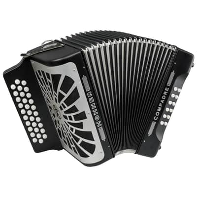 Hohner Compadre FBbEb Musica Tipica Series Accordion with Gig Bag (Black) image 2