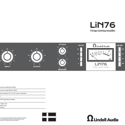Lindell LIN76 FET Compressor Limiting Amplifier 2022 - Present - Black image 3