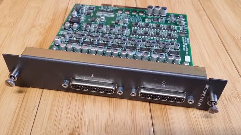 mackie digital x bus-THE MIC/LINE 8 CARD-eight balanced mic/line inputs/outputs image 1