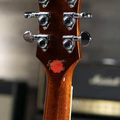 Epiphone Elitist 1965 Casino Hollow Body Electric Guitar - Vintage Sunburst with Hardshell Case - Used image 8