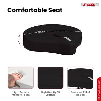 5 Core Drum Throne w 4.5" Padded Stool Adjustable Drummer Chair image 4
