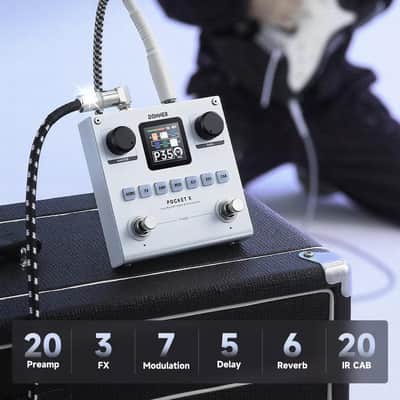 Donner Pocket X 62 Multi Effects Pedal Electric Guitar & Bass AMP Modeler image 2