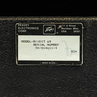 Peavey Bandit 65 Vintage 65-Watt Solid-State Guitar Amplifier – USA image 7
