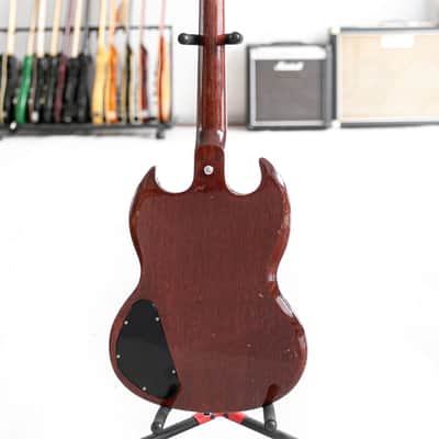 1969 Gibson SG Junior with Vibrola and a Large Guard in Cherry image 4