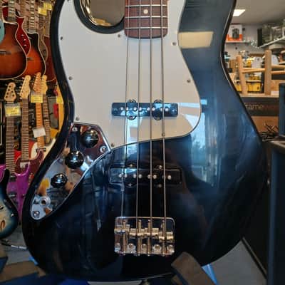 Fender Mexicon Jazz Left-Handed Bass Guitar - Black w/ Gig Bag image 1