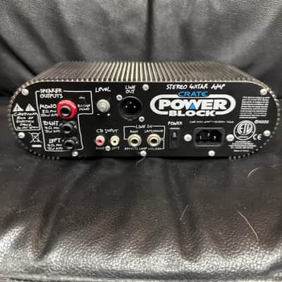 Crate CPB150 PowerBlock Amplifier 2000s - Black image 3