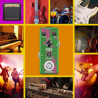 STAX LEF-306 Fuzz Pedal For Electric Guitar & Bass Traditional Fuzz Effect Full Metal Shell True Bypass--Shipped from Irvine Warehouse in California by USPS image 4