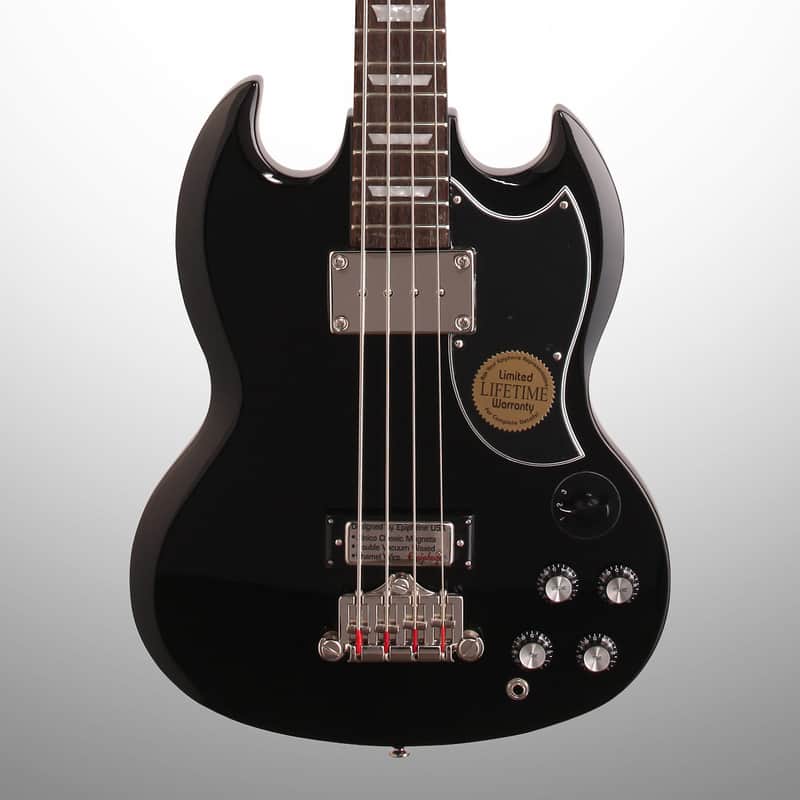 Epiphone EB-3 Electric Bass, Ebony image 1