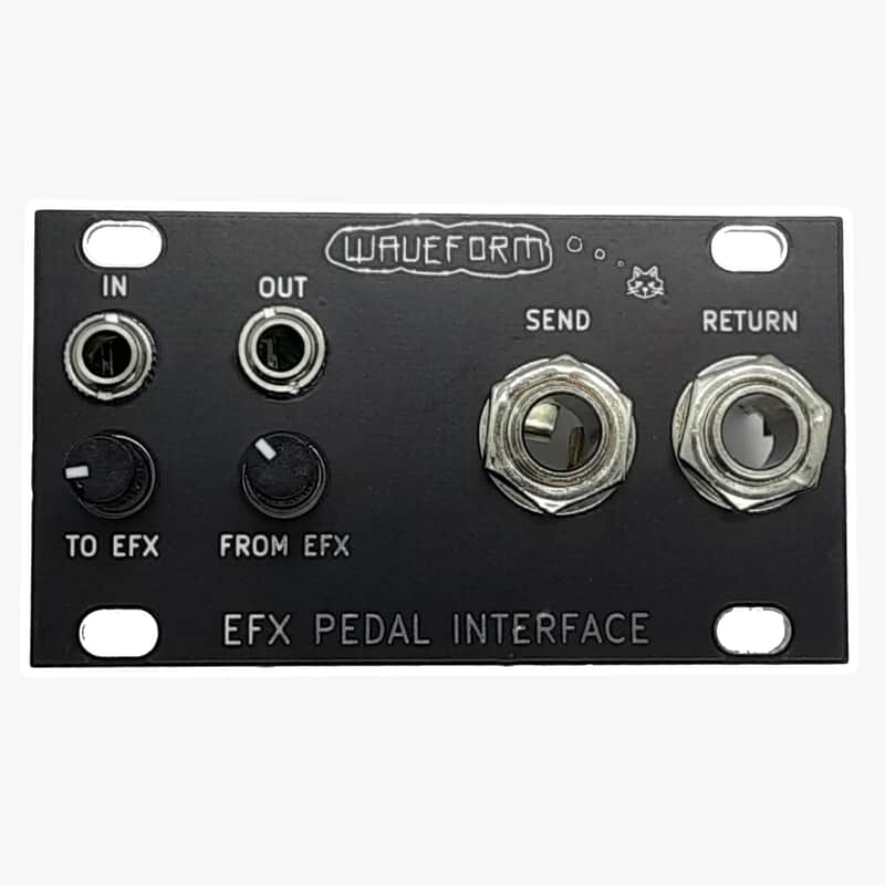 Waveform Magazine 1U EFX Pedal Interface Effects Pedal Adapter 14HP Module Assembled image 1