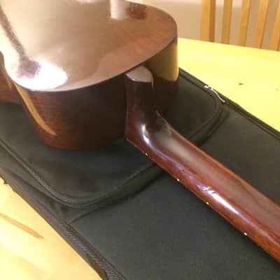 Vintage 70s Giannini Baritone Ukulele Uke Made in Brazil Gibson Tuners w/ case image 10