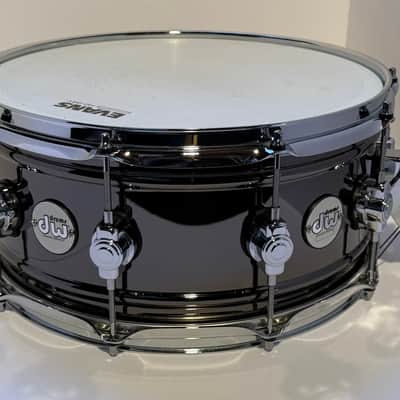 DW Design Series 6.5x14" Black Nickel Over Brass Snare Drum 2017 - Present - Black Nickel Over Brass image 2