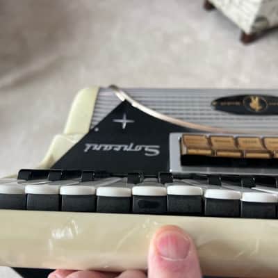 Settimio Soprani Contino Model 132 Piano Accordion 1955 - White Pearl image 21