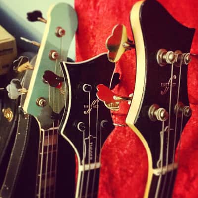 First Act Custom Shop Tugger Black/White (Rickenbacker / Mosrite) image 2