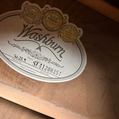 Washburn SJ-28S Round Shouldered Solid Top Dreadnought Acoustic Guitar image 5
