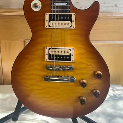 Tokai  Love Rock Model 2002 Honey Gold Quilted Finish image 3