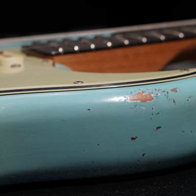Fender Masterbuilt Andy Hicks Fat 64 Strat Brazilian Rosewood Journeyman Relic Aged Daphne Blue Josefina Pickups image 12