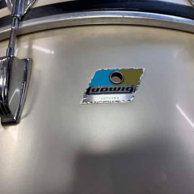 Ludwig Virgin 3 ply 70’s Silver Silk Bass Drum image 5