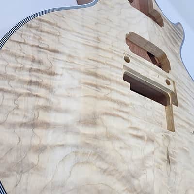 Brio LP-Style 5/8" thick Flame Maple Top, Mahogany Body & Neck Floyd Rose image 6