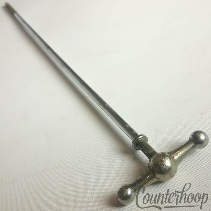 Pearl x12"Bass Drum Bow-Tie Single Tension T-Rod Vintage 60s Chrome Metric Japan image 1