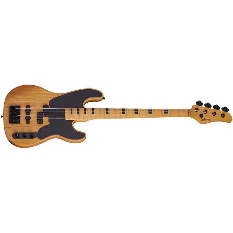 Schecter Model-T Session 4-String Bass Aged Natural Satin image 1