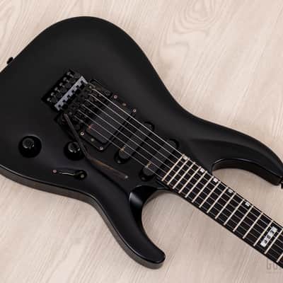 1995 ESP Custom Shop Horizon-Custom SSH Superstrat Black Satin w/ Floyd Rose, Case image 9