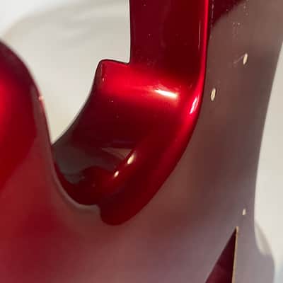1980's Made in Japan Kramer F-1000 Candy Apple Red Single Pickup Guitar Body Floyd Ready image 20