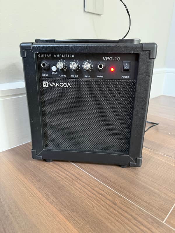 Vangoa Vangoa Electric Guitar Amp - 10W Mini Portable Practice Amp with Headphone Jack and Distortion Tone, Black 2022 - Black image 1