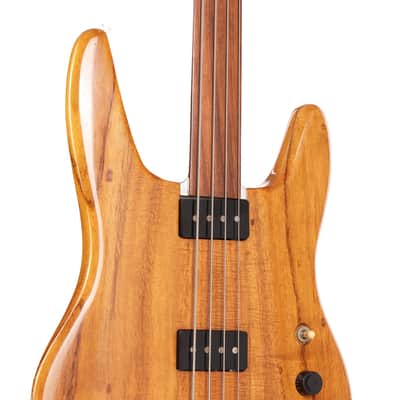 1976 Travis Bean TB2000 Fretless Bass Koa Natural image 5
