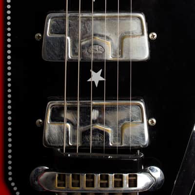Wandre  Doris Solid Body Electric Guitar (1966), black gig bag case. image 10