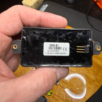 EMG 81-B Active Bridge Humbucker 2010s - Black image 2